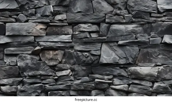 dark gray slate stone wall texture background
