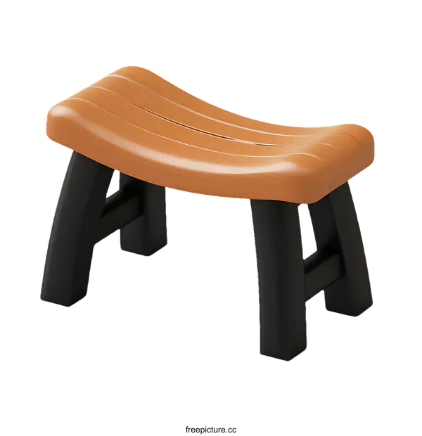 [Transparent Background PNG]Simple Wooden Bench Illustration