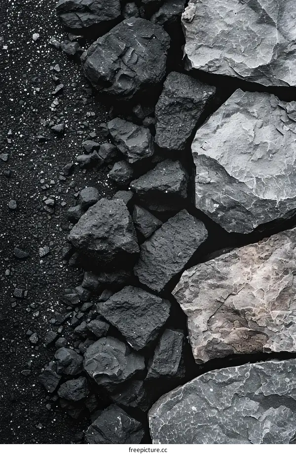 Black and white stones background