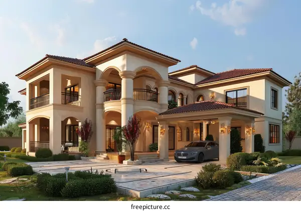 Modern Spanish style home