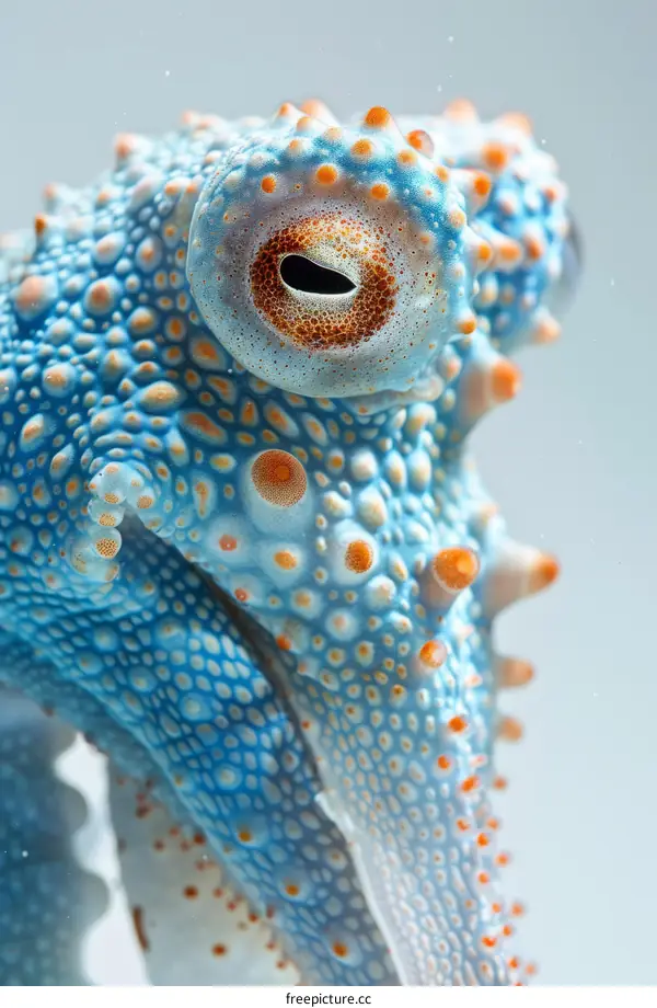 Striking Blue-Ringed Octopus Close-Up