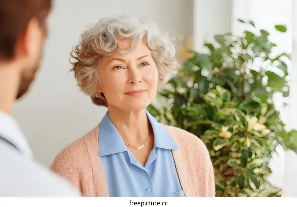 Medical Consultation Between Doctor and Senior Patient