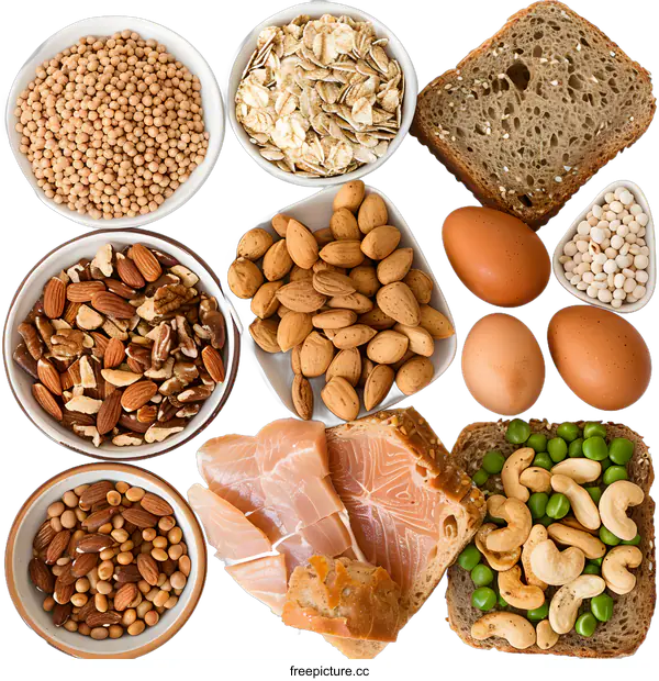 [Transparent Background PNG]Healthy Food Collection Food Ingredients Diet Concept