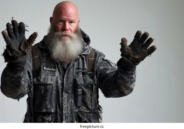 portrait of a post-apocalyptic survivor