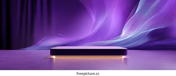 Modern Purple Product Display Podium