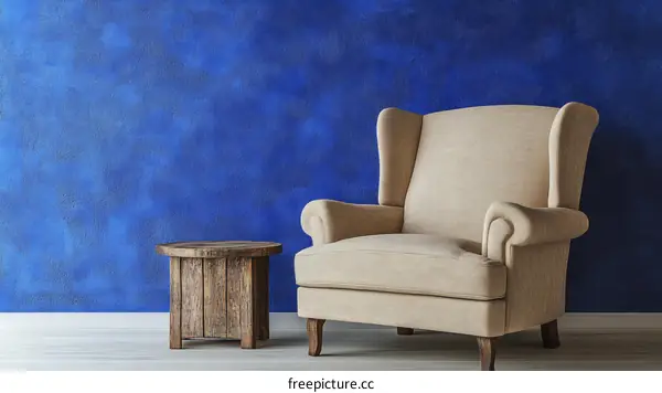 Cozy Corner with Vintage Style Accent Chair