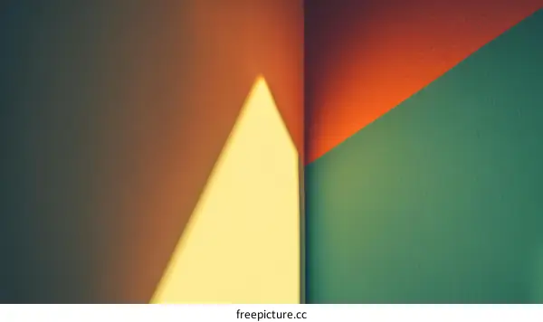 Abstract Corner Wall With Light