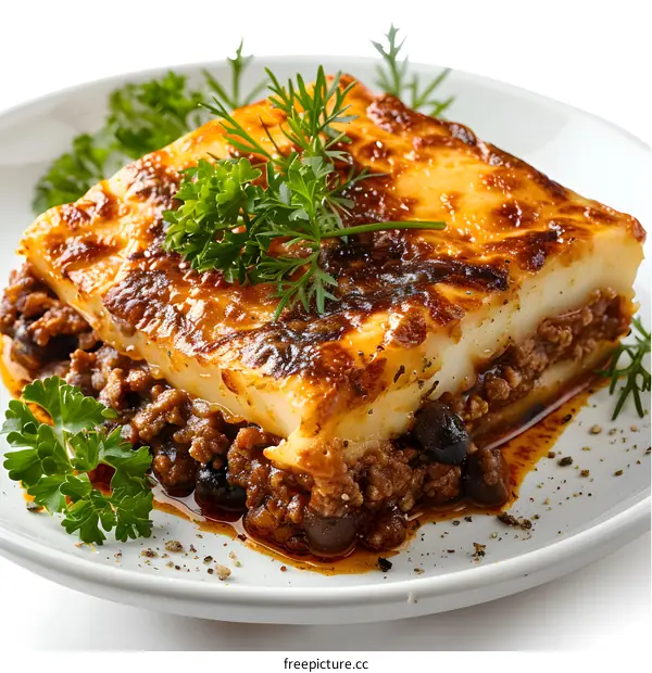 A delicious and traditional Greek moussaka