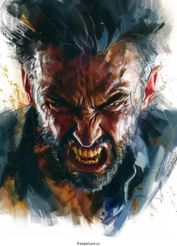 Wolverine angry face