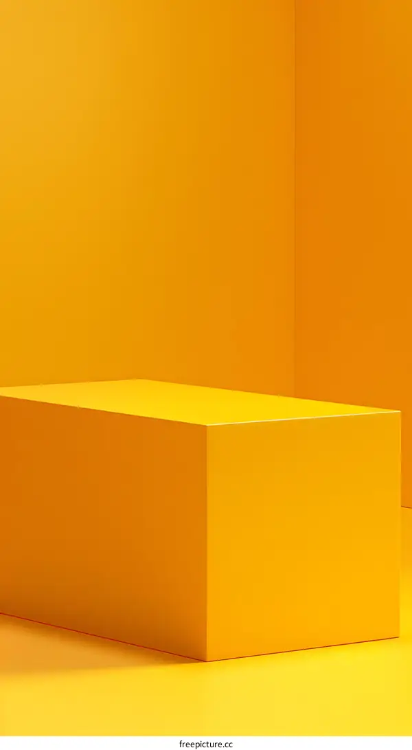 Yellow Minimalist Product Display Platform
