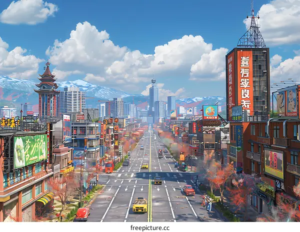 The street of Shanghai Bund