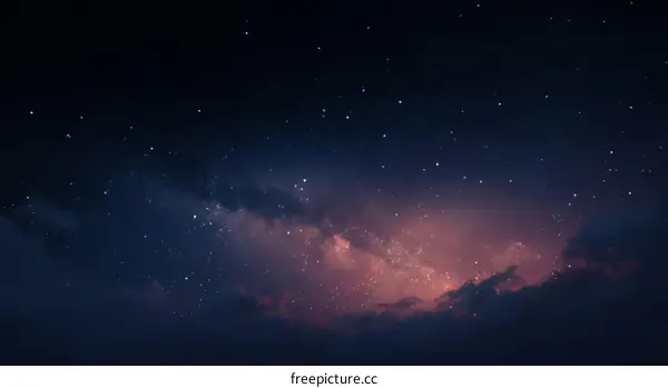 Starry Night Sky with Milky Way