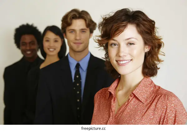 Business Team Portrait with Diverse Ethnicities
