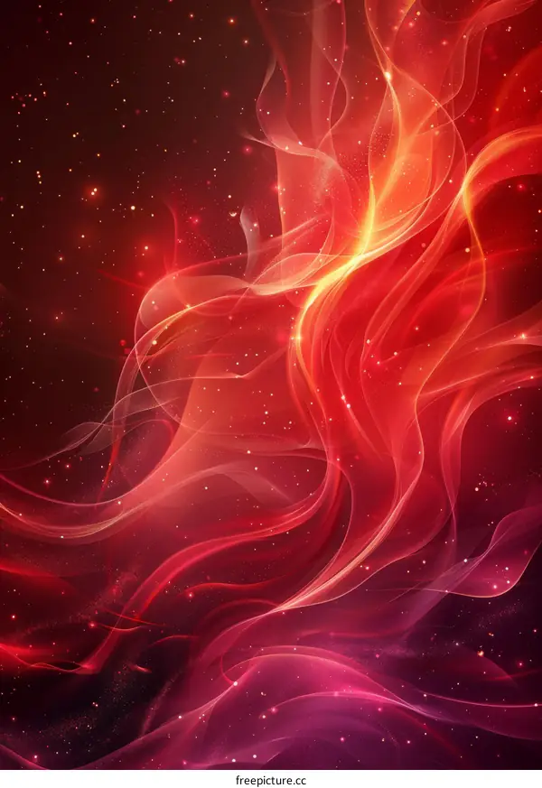 Abstract Red Fire