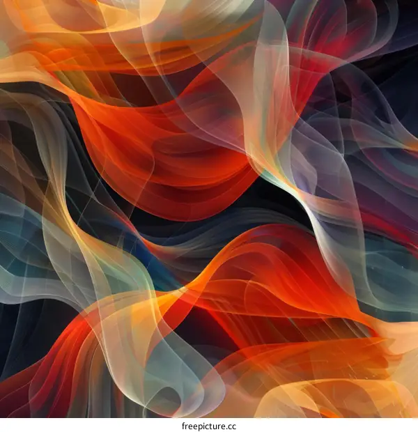 Abstract Flowing Colors