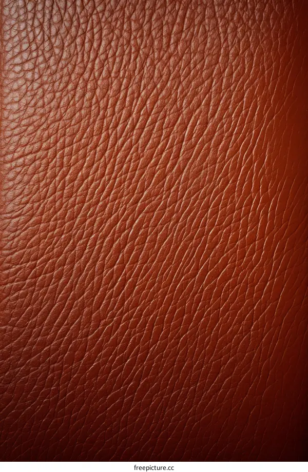 Closeup of brown leather texture