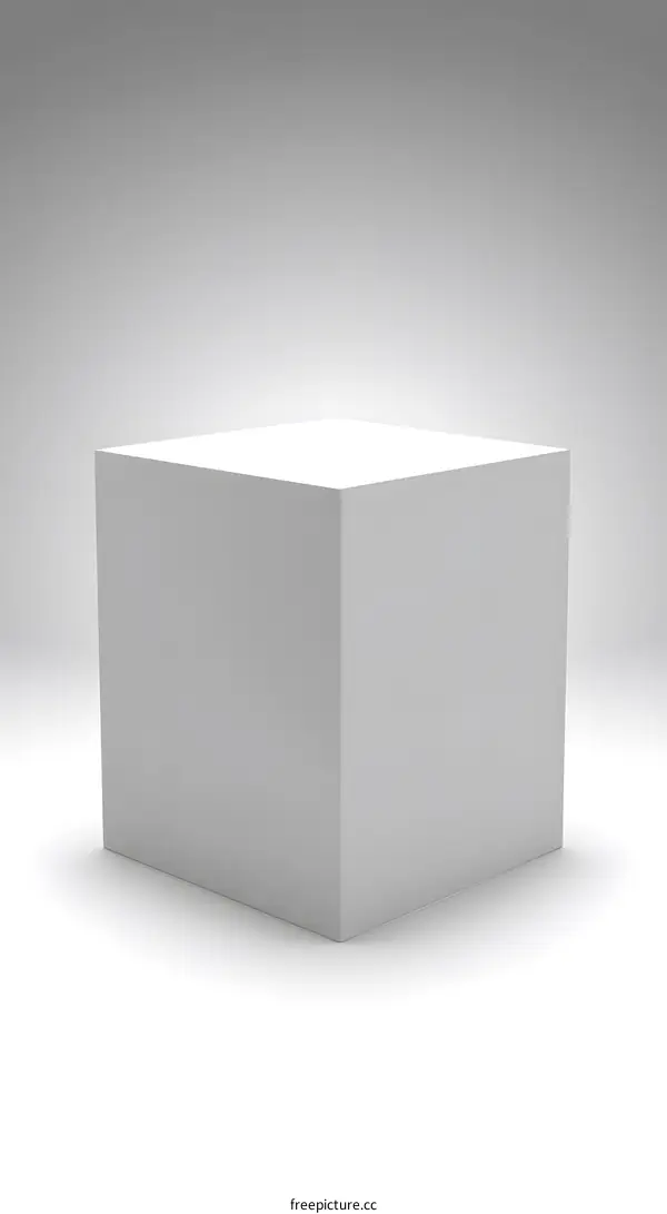 White Cube Platform For Product Presentation