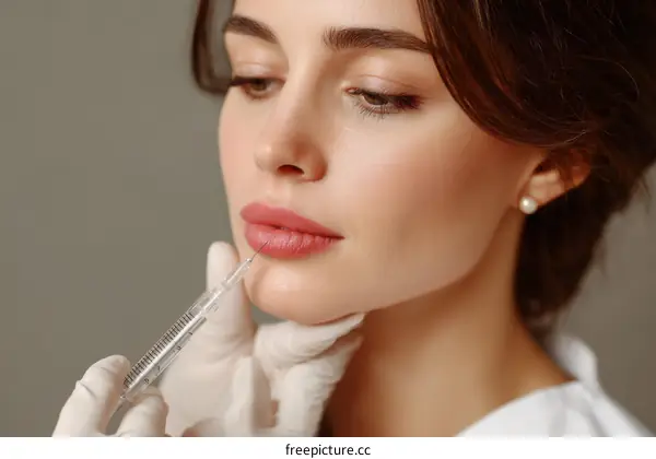 Cosmetic Injection Procedure Close-up