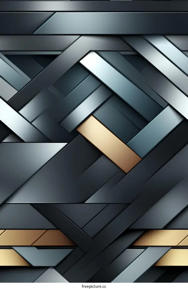 Blue and Gray Geometric Shapes