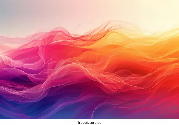Abstract Colorful Waves