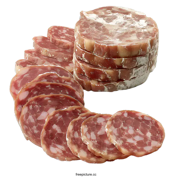 [Transparent Background PNG]sliced sausage