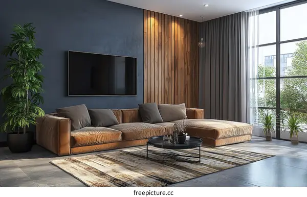 Modern Rustic Living Room Interior Design