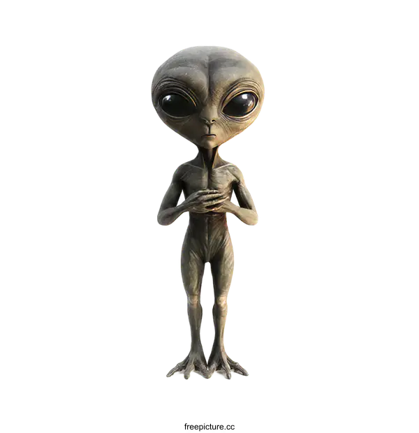 [Transparent Background PNG]Alien Character Illustration on White Background