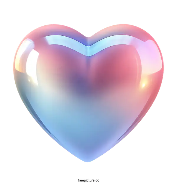 [Transparent Background PNG]Abstract Colorful Heart Shape Illustration