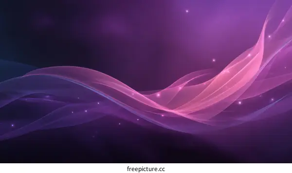 Abstract Purple and Pink Flowing Lines