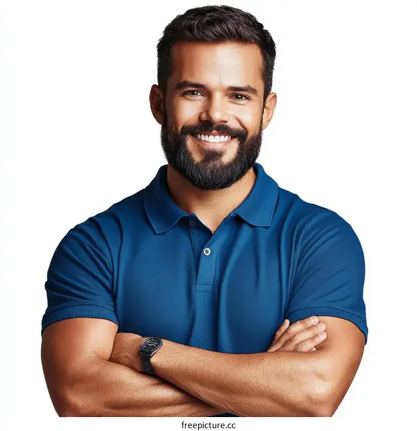 Confident Man in a Polo Shirt