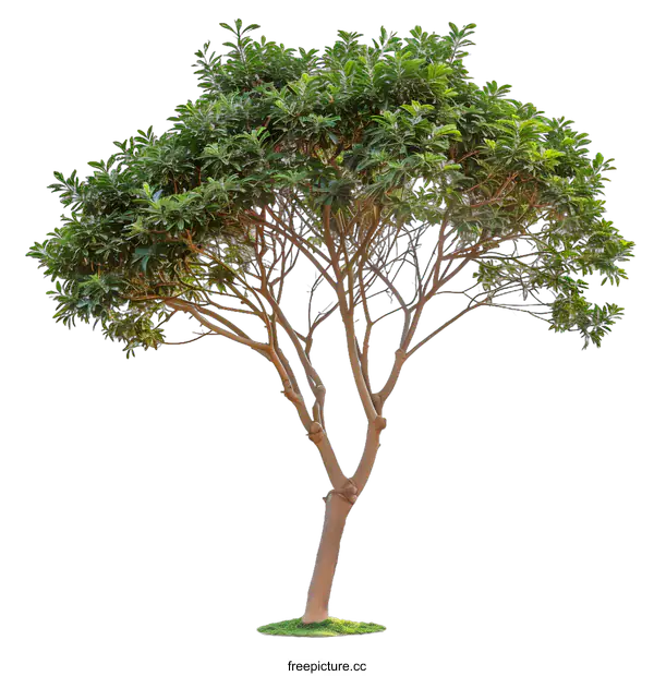 [Transparent Background PNG]Green Tree Isolated on White Background