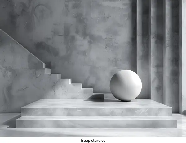 Modern Minimalist Concrete Interior Design