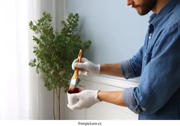 Interior Painting Home Improvement Caucasian Man