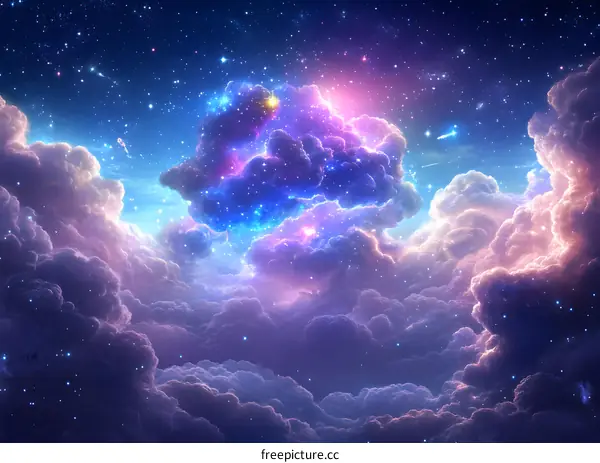 Dreamy Galaxy Cloud  Fantasy Art