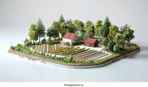 Idyllic Smallholding with House and Barn in Rural Setting