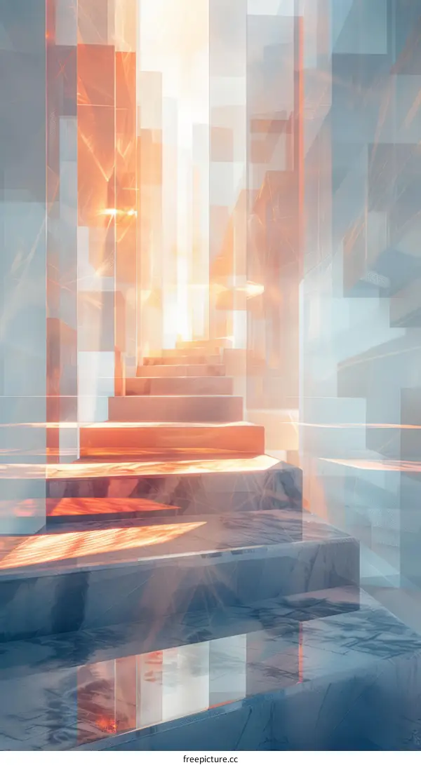 Surreal Staircase to Heaven