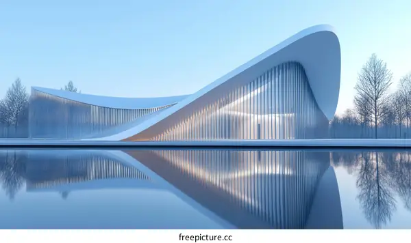 Modern Architectural Design by the Water