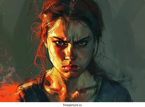 Portrait of a determined young woman