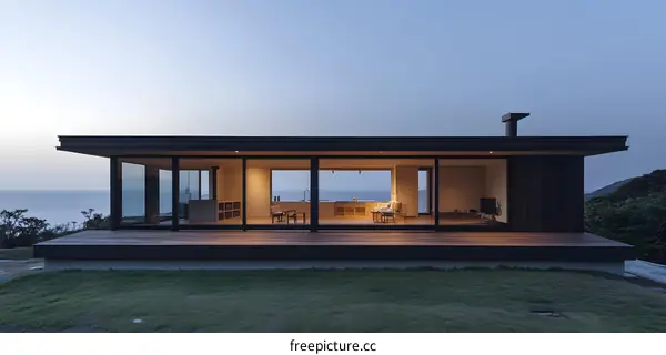 Modern Minimalist House with Ocean View
