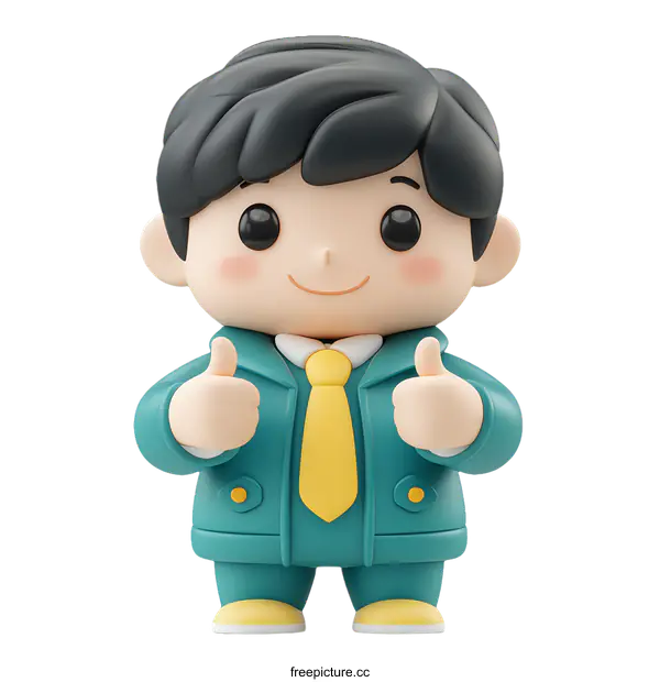 [Transparent Background PNG]Cute Cartoon Businessman Character Illustration