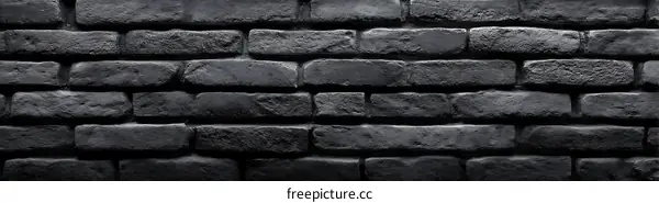 Dark Grey Brick Wall Texture Background