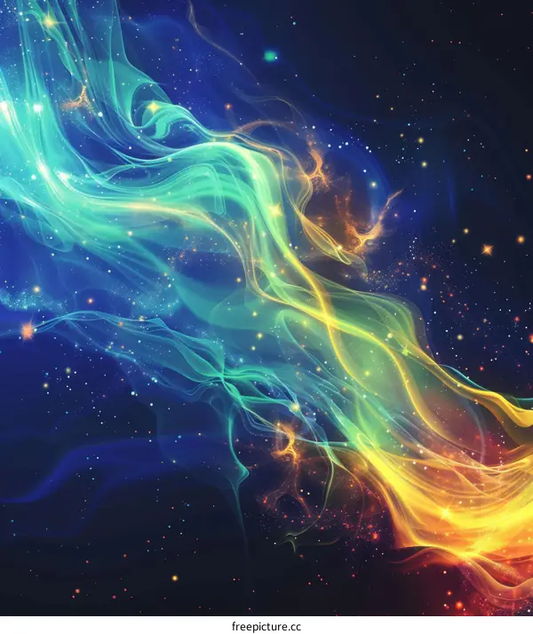Abstract colorful smoke background