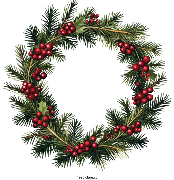 [Transparent Background PNG]Beautiful Christmas Wreath Design