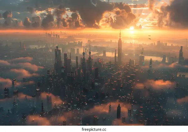 Science fiction city