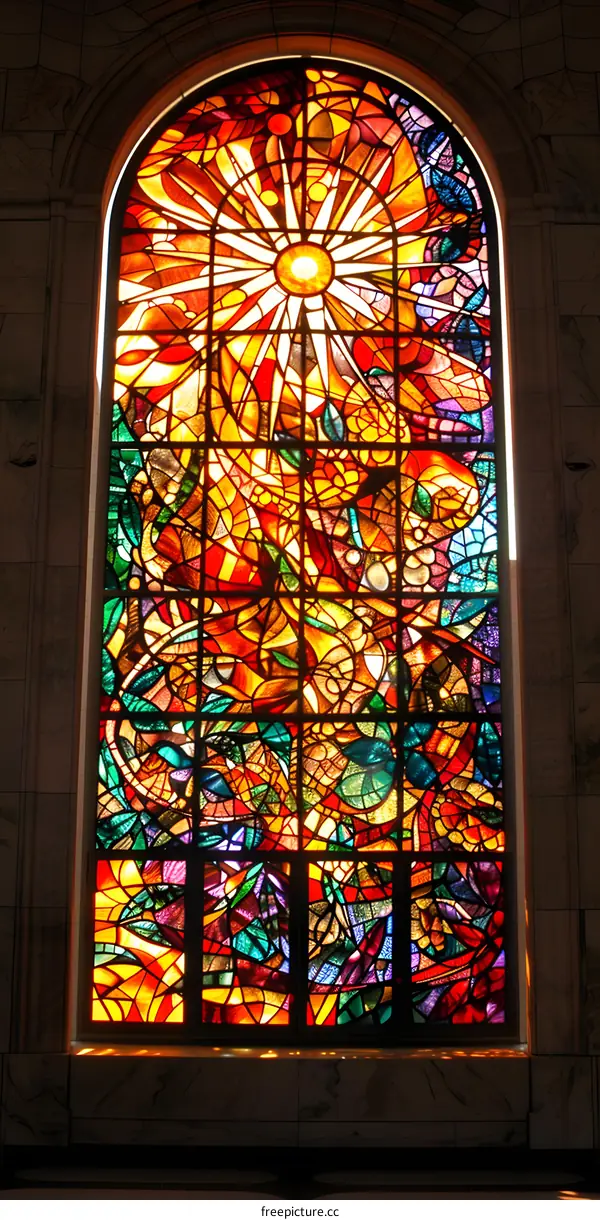 Stained glass window