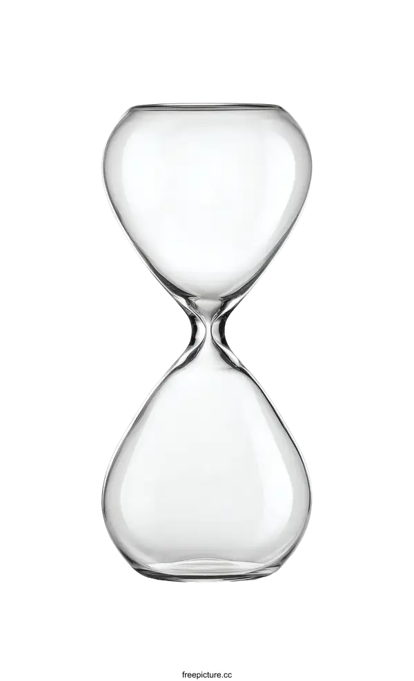 [Transparent Background PNG]Elegant Empty Hourglass Design Illustration