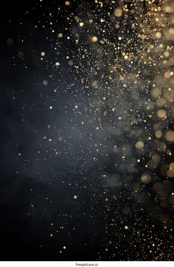 Golden Glitter Abstract Background