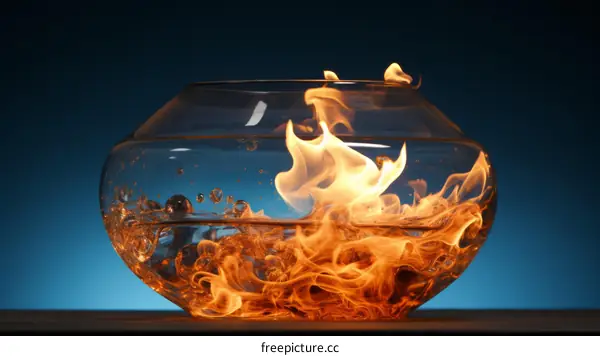 Fire and Water in a Glass Bowl