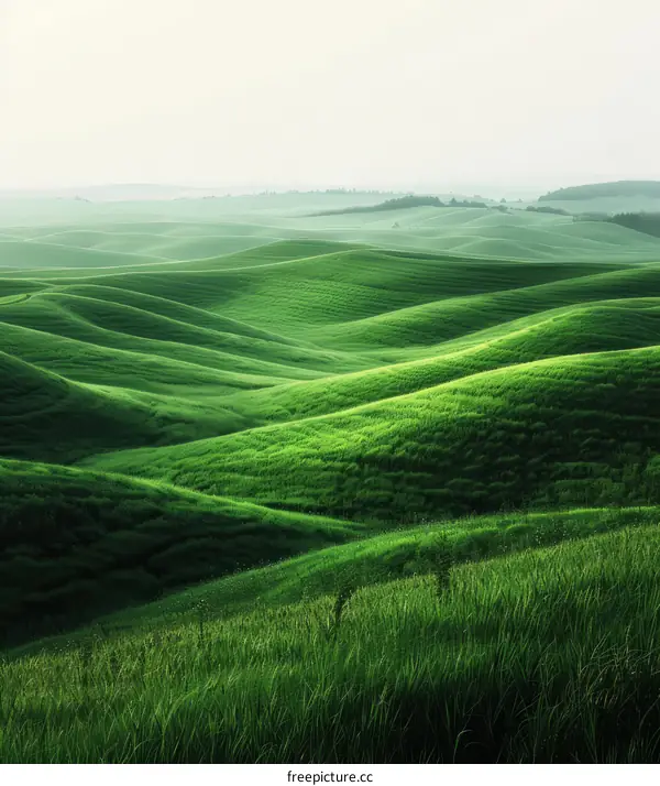 Enchanting Green Hills of Tuscany, Italy