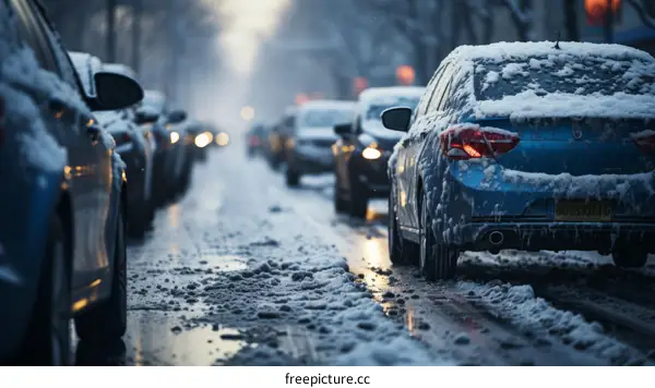 Snowy conditions make for hazardous driving